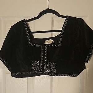 Renaissance faire velvet bolero/vest